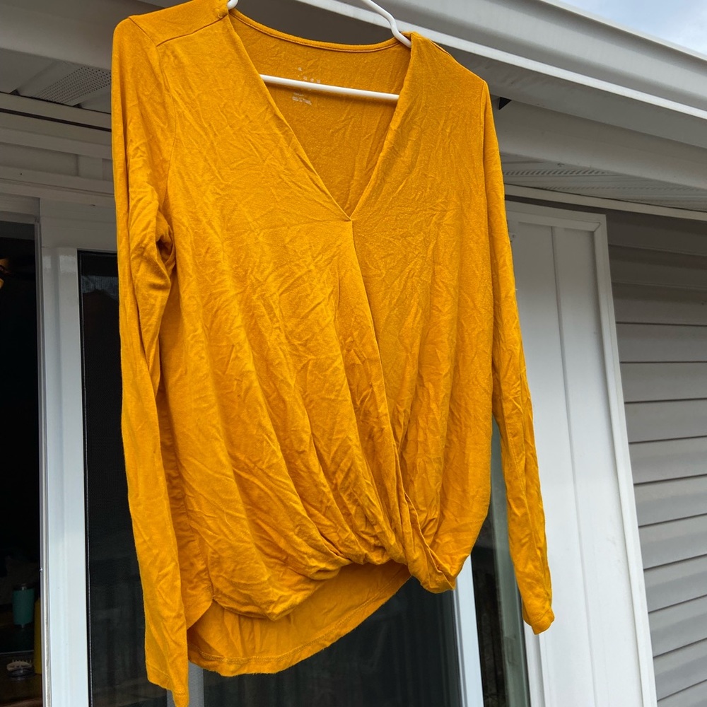 Mustard long sleeve shirt